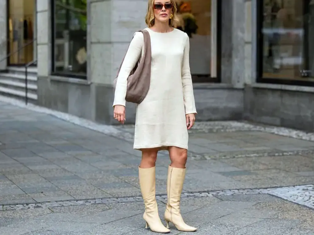 بوت کرم زنانه از جنس چرم