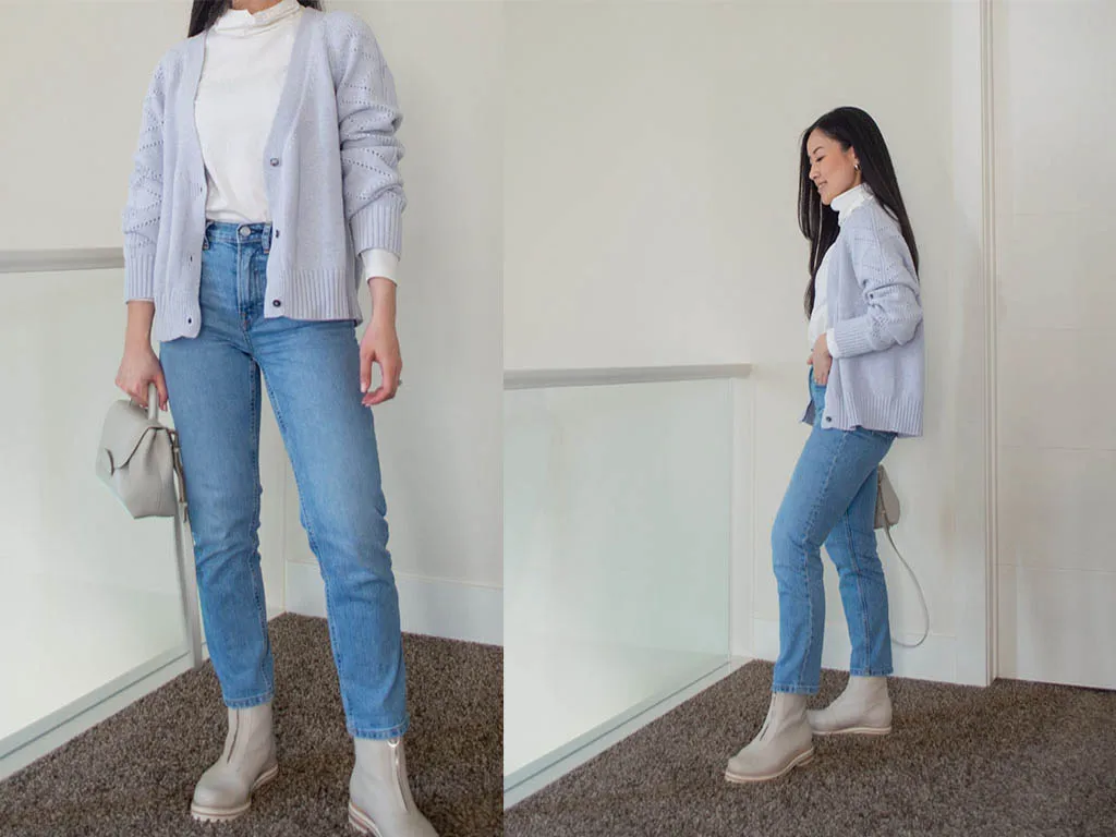 بوت کرم زنانه با جین