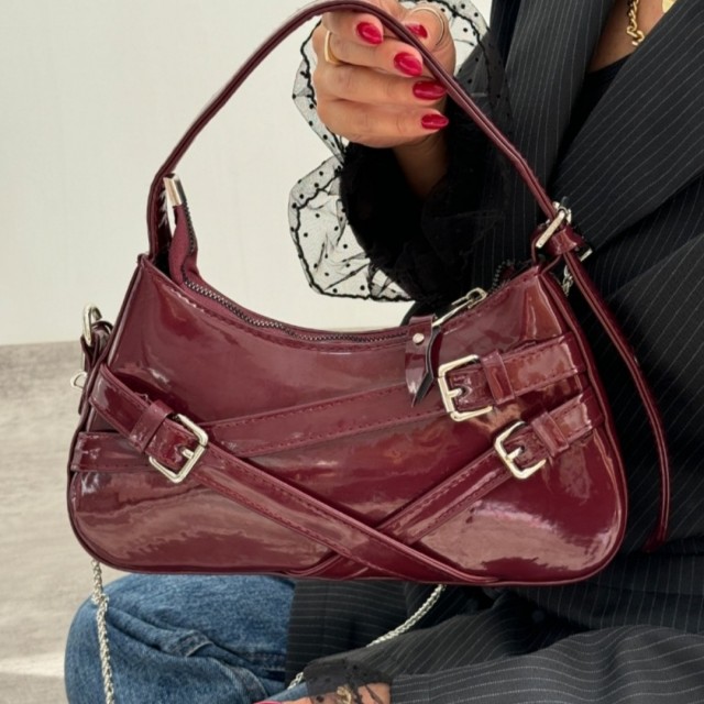 کیف ورنی سه سگک 2291