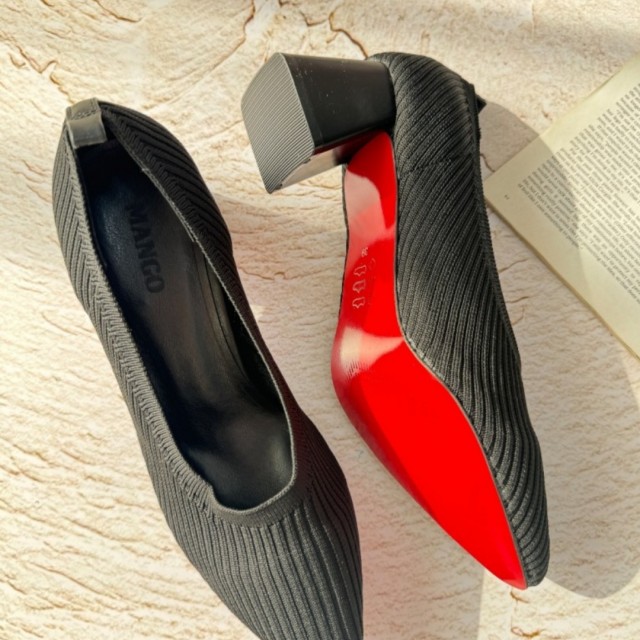 پاشنه بافتی راه راه 3076