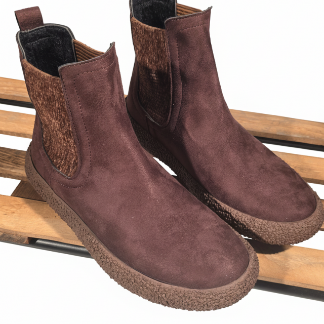 نیم بوت دوکش ساده زیره برفی 403