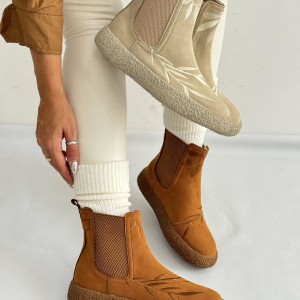 نیم بوت گلدوزی زیره برفی روژکا 4204