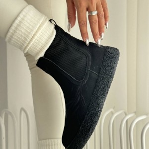 نیم بوت گلدوزی زیره برفی روژکا 4204