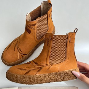 نیم بوت گلدوزی زیره برفی روژکا 4204