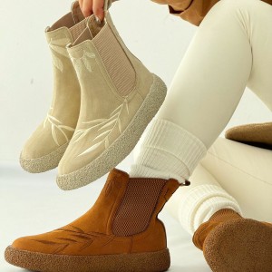 نیم بوت گلدوزی زیره برفی روژکا 4204