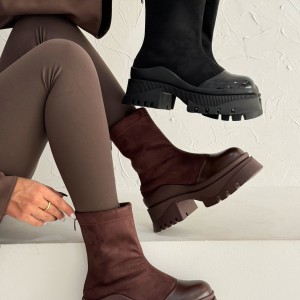 نیم بوت پشت زیپ برت 357