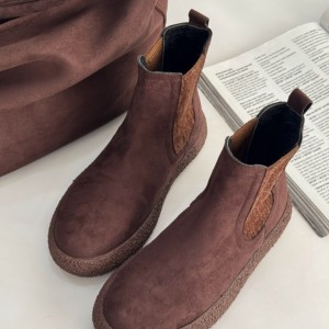 نیم بوت دوکش ساده زیره برفی 403