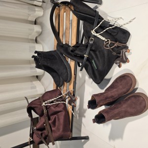 نیم بوت دوکش ساده زیره برفی 403