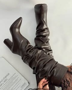 بوت پاشنه چروک بلند مکس 4262