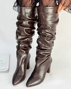 بوت پاشنه چروک بلند مکس 4262