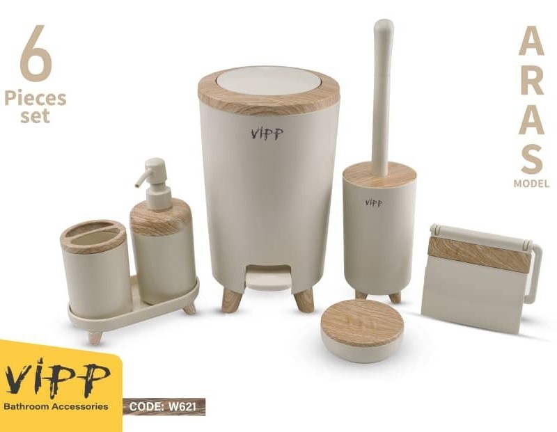 ست سرویس بهداشتی ۷ پارچه ارس مدل پدال دار