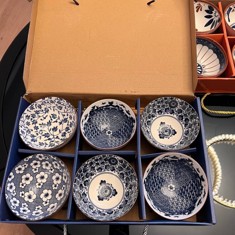 پک کادویی کاسه شش عددی طرح مراکشی