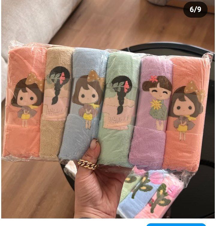 پک ٦ عددی حوله نانو گلدوزی