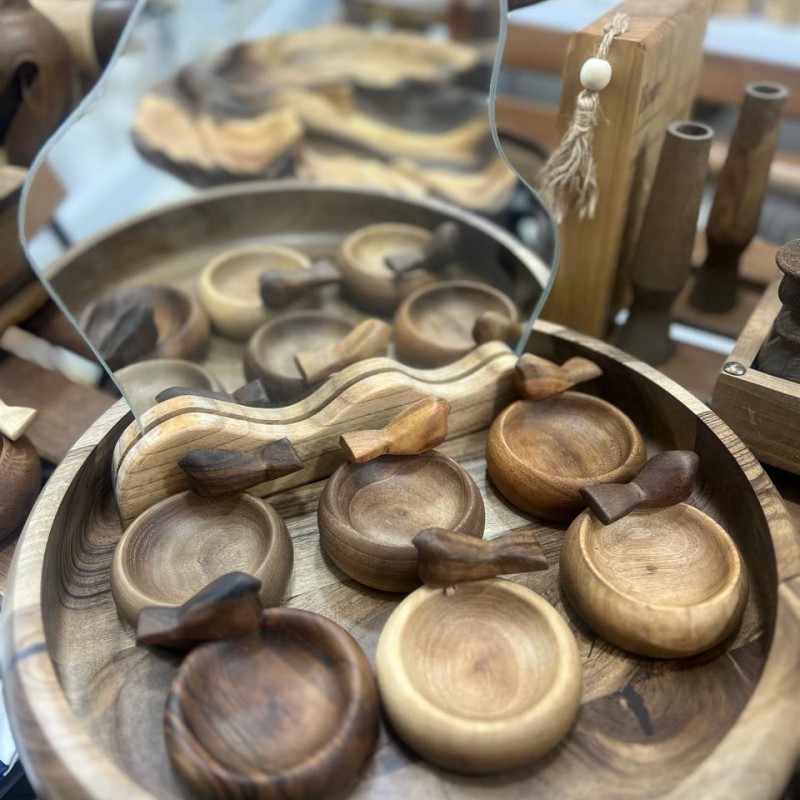 هفت سین چوبی طرح گنجشک