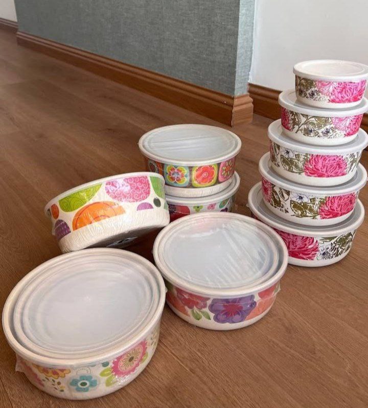 ظروف نگهدارنده بامبو 5 تکه