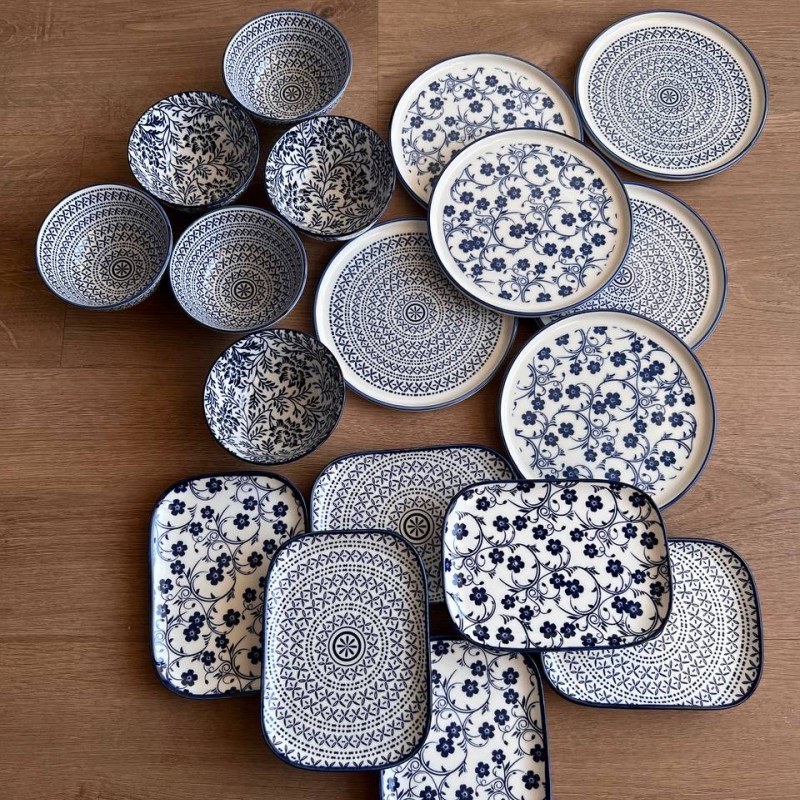 ست دنی هوم گل آبی