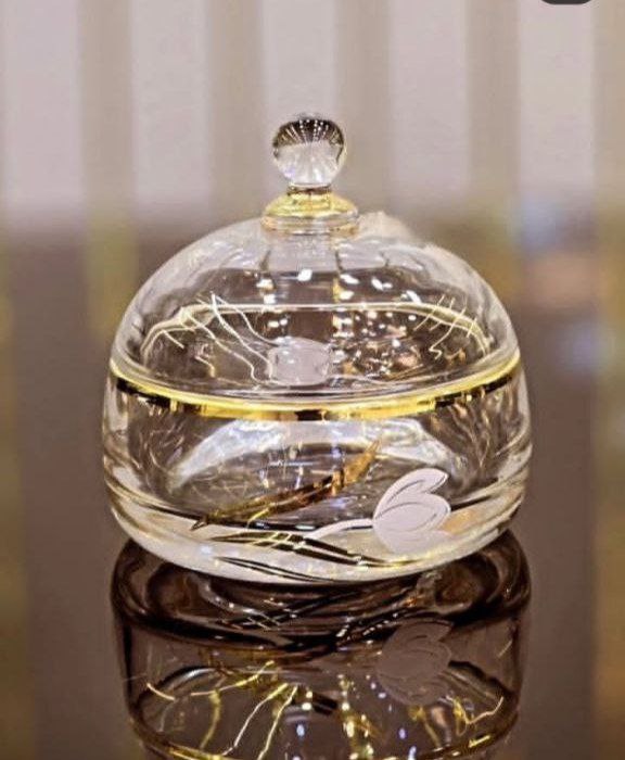 قندان بلور طرح لاله