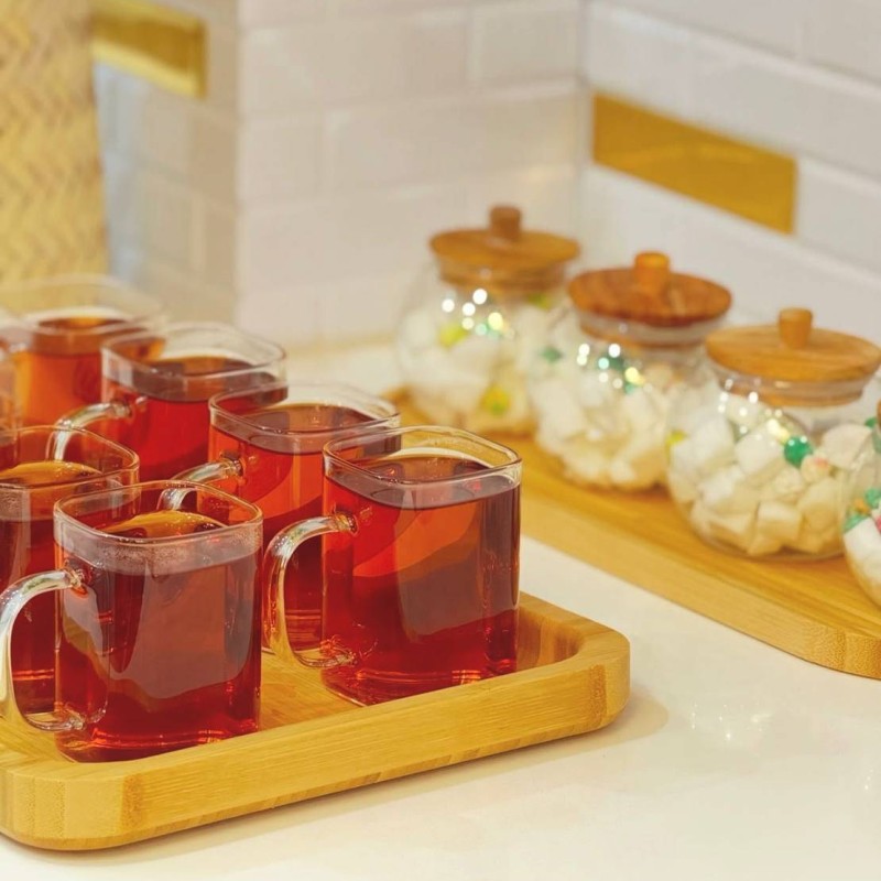 استکان پیرکس مربع