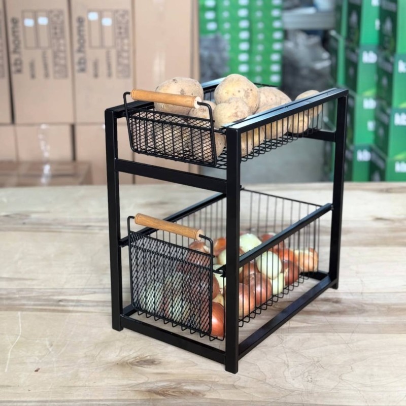 جا پیازی کشویی دوطبقه