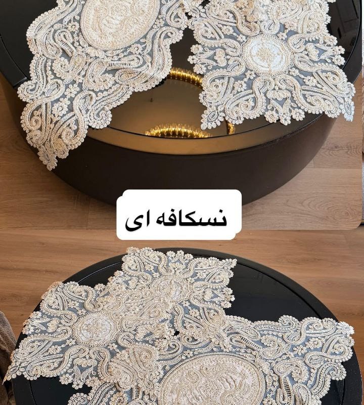 رومیزی سه تکه طرح لاله