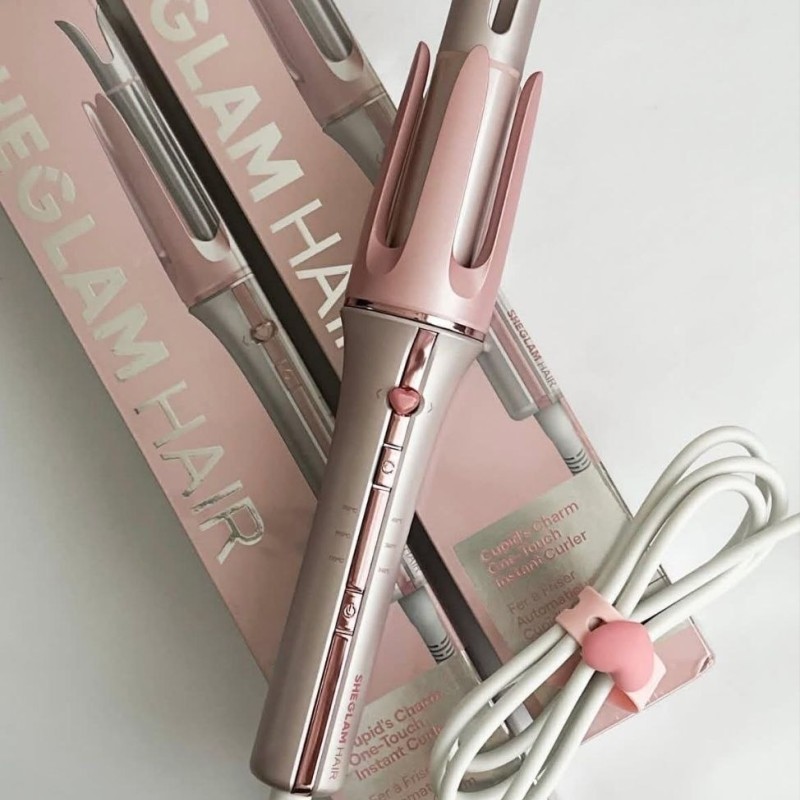 فر کننده مو (کرلی) شیگلم مدل صورتی (SHEGLAM Hair Curler)