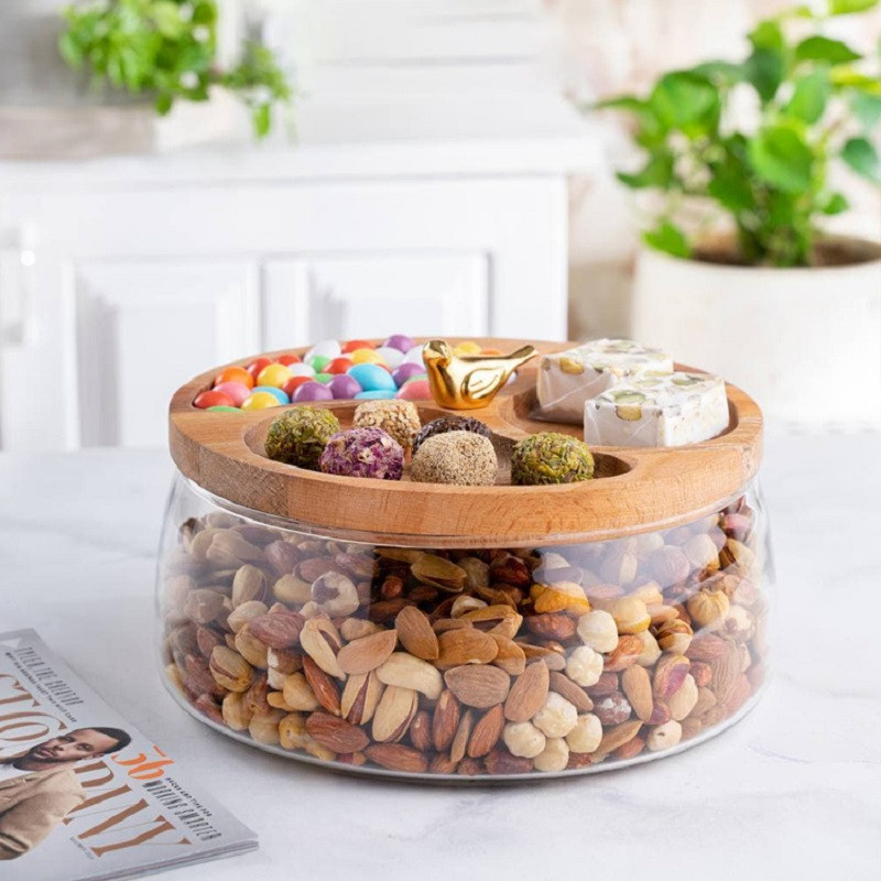 آجیل خوری مایا مدل درب چوبی