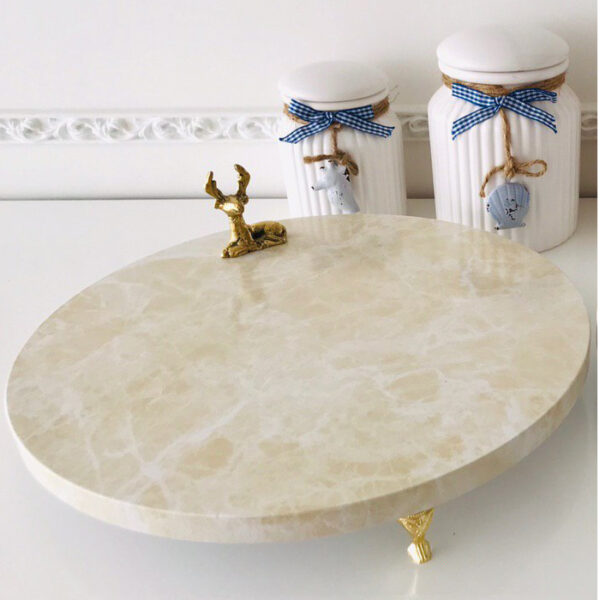 سینی سرو طرح سنگی مدل گوزن