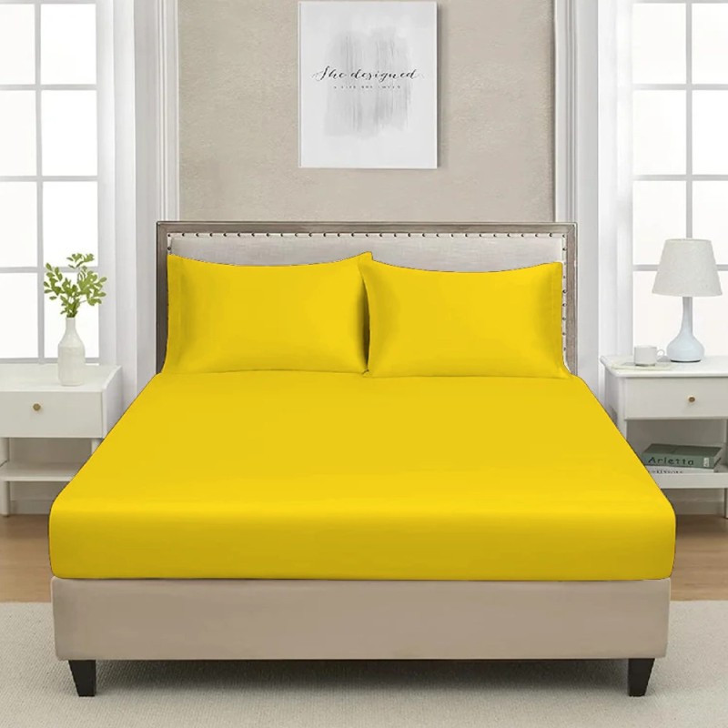 کاور تشک خوشخواب زرد دونفره