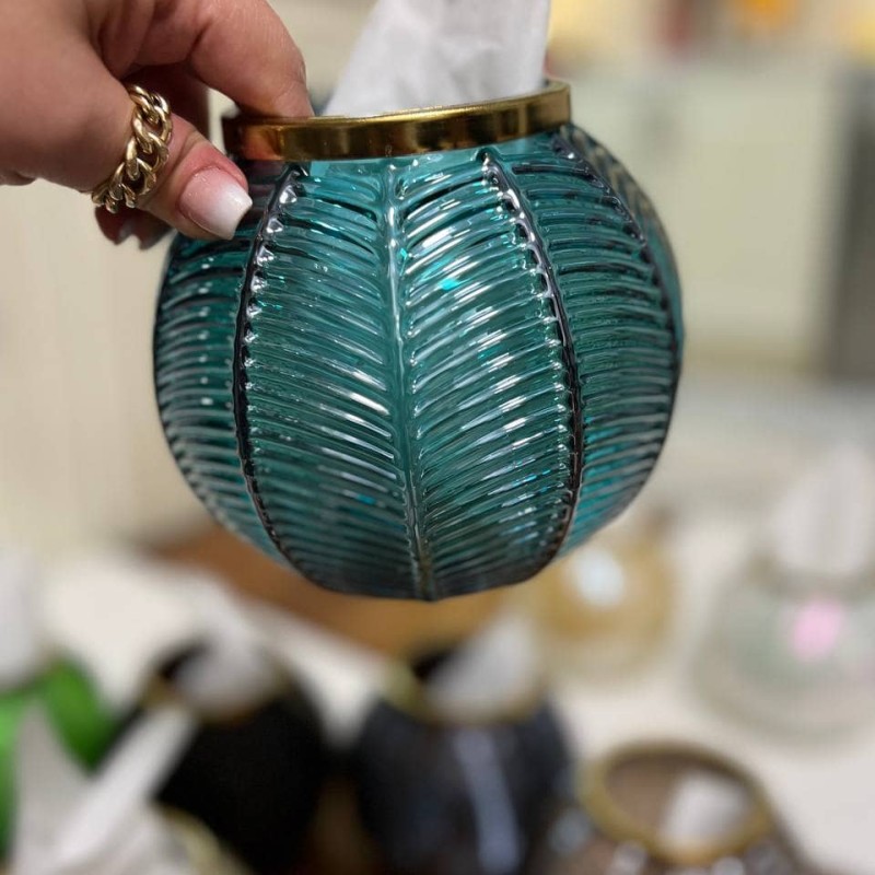 جادستمالی رومیزی بلوری مدل برکه