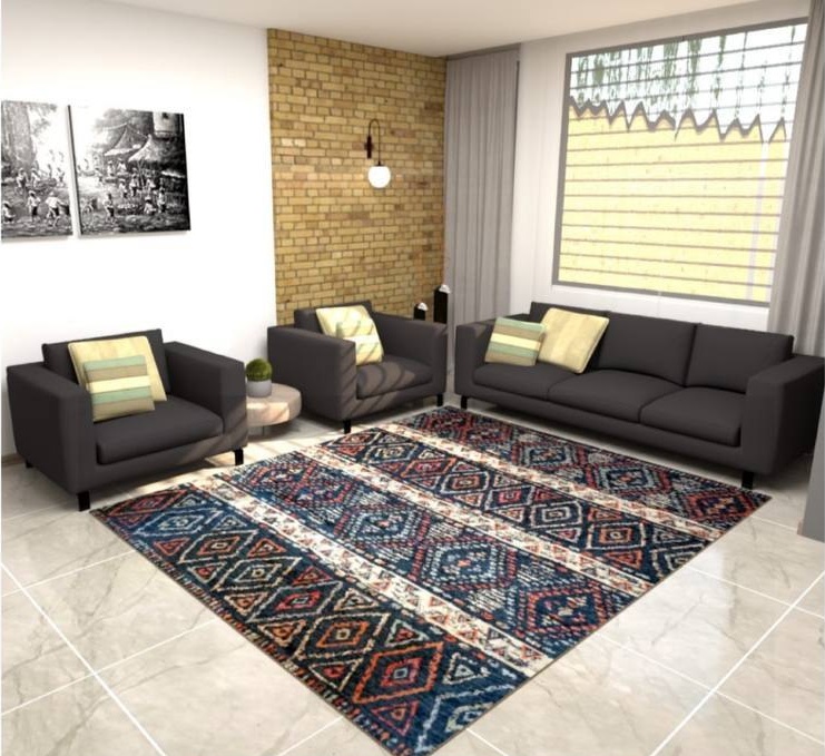 روفرشی مخمل دورو طرح مراکشی