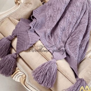 شال مبل یاسی طرح گندم