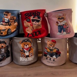 سبد لباس پارچه ای تاشو طرح تدی