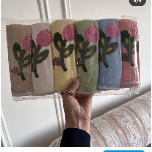 پک ٦ عددی حوله نانو گلدوزی