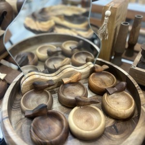 هفت سین چوبی طرح گنجشک