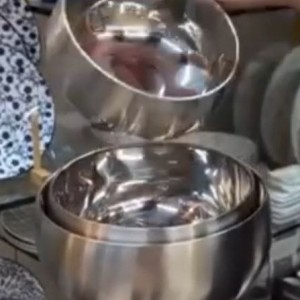 ست چهارعددی کاسه استیل دوجداره ٣٠٤
