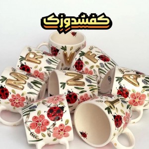 ماگ دسته دار سرامیکی مدل حروف