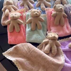 پک 4 عددی حوله وارداتی خرس دار