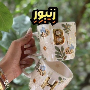 ماگ دسته دار سرامیکی مدل حروف جدید