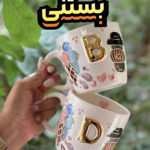ماگ دسته دار سرامیکی مدل حروف جدید