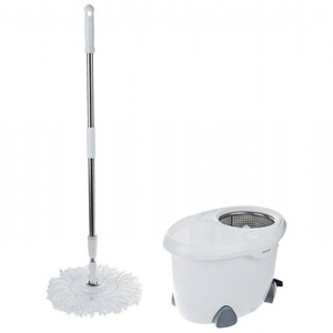 سطل و زمین شوی چرخشی پدال دار فول همارا سفید