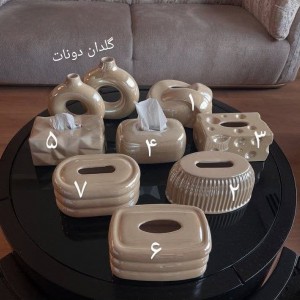 جا دستمال و گلدان جفتی دوناتی