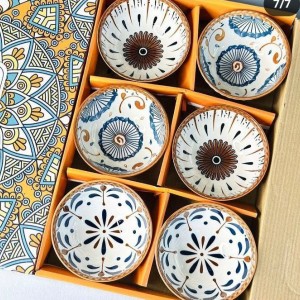 پک 6 عددی پیاله بوهمی قلمکاری
