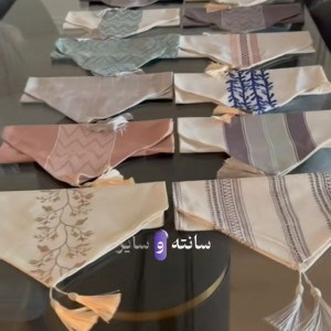 رانر نهارخوری مخمل طرحدار