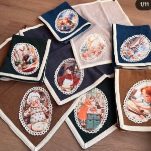 ست حوله 3 عددی طرح اشپزی