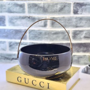 کاسه بزرگ کادوس دسته چرم