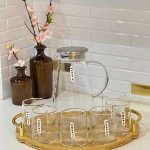 ست پارچ و لیوان پیرکس برند دلی