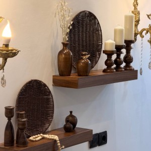 شلف دیواری چوبی