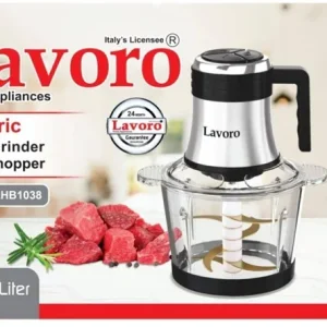 خردکن برقی لاوارو با ظرف شیشه‌ای مدل LAVORO LHB1038