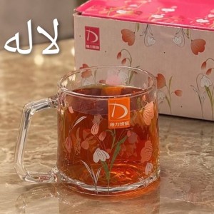 ماگ بلور گلدار دلی