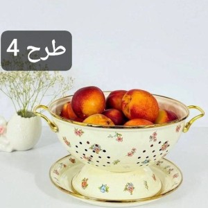 ست آبکش و سینی لعابی